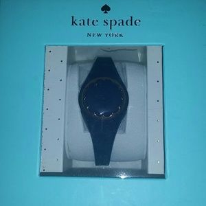 Kate Spade Solid Navy Scalloped Activity Tracker